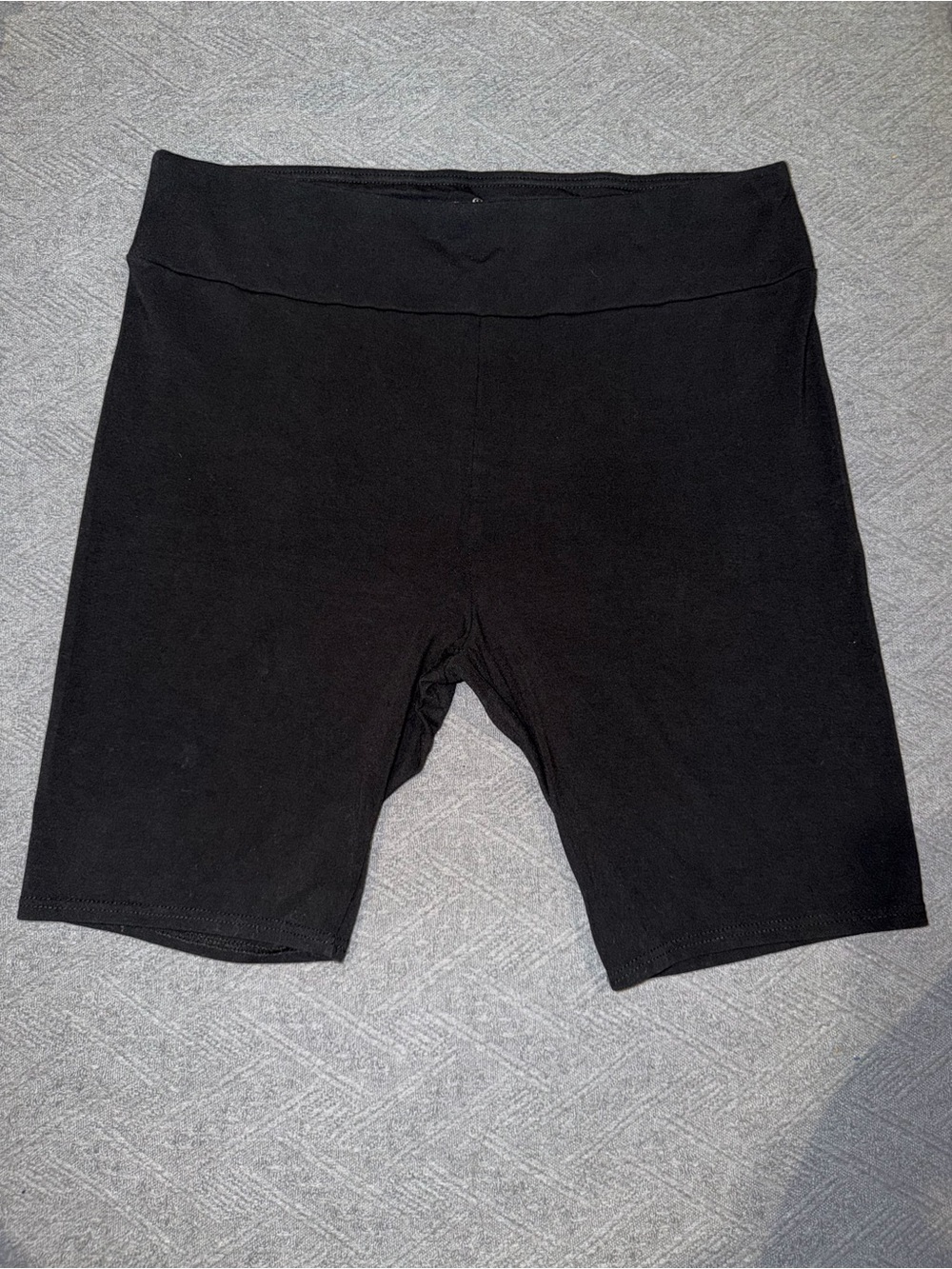 Terra & Sky Black High-Rise Bike Shorts 1x